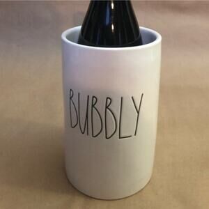 UEC RAE DUNN BUBBLY PRINT CHAMPAGNE HOLDER FOR PARTIES WEDDINGS CELEBRATIONS
